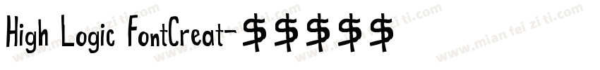 High Logic FontCreat字体转换